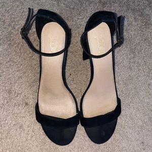 Black Brash heels with ankle strap